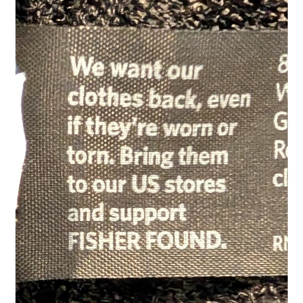 Eileen Fisher Hemp Blend Open Front Cardigan XL Black Long F17HMP No Size Tag - Picture 4 of 5